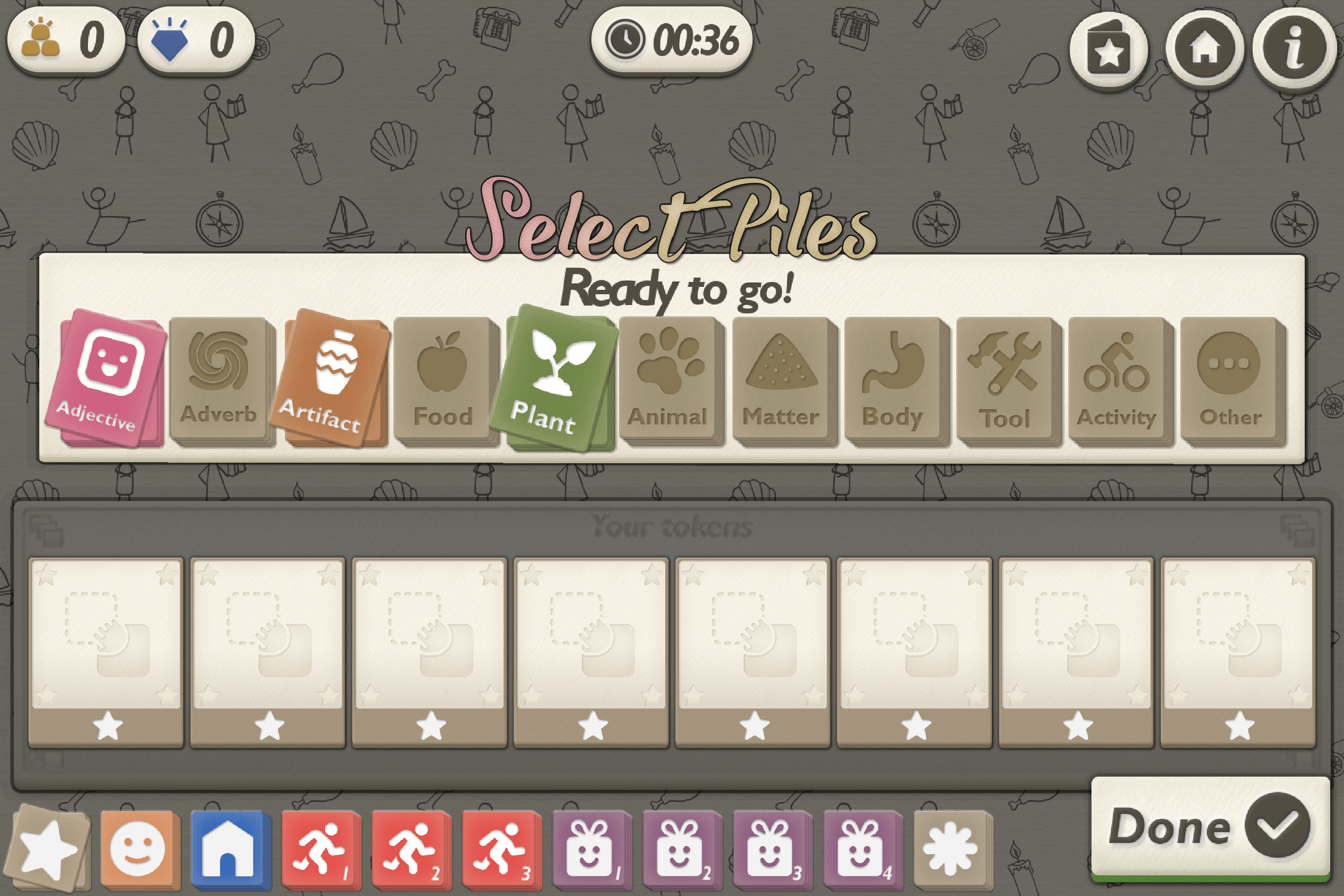 TaleMaker pile selection phase